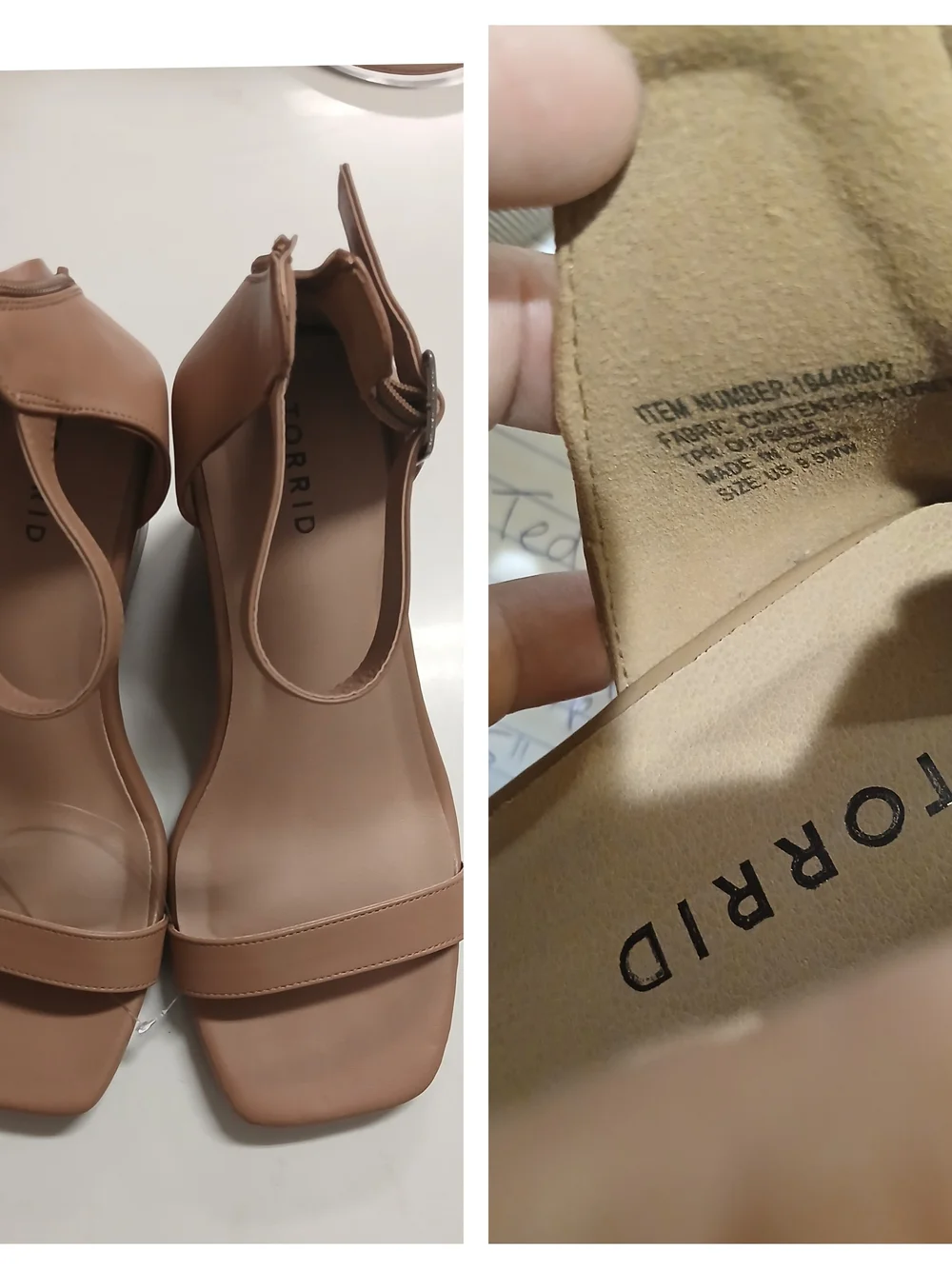 Torrid Women's Nude Tan Wedge Sandals - Ankle Strap Size 9.5